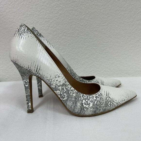 Kay Unger Womens 8M Aileene-Ku Snake Skin High Hee - Picture 1 of 9